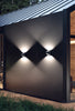 Ellis 6-in Black LED Exterior Wall Sconce