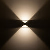 Ellis 6-in White LED Exterior Wall Sconce