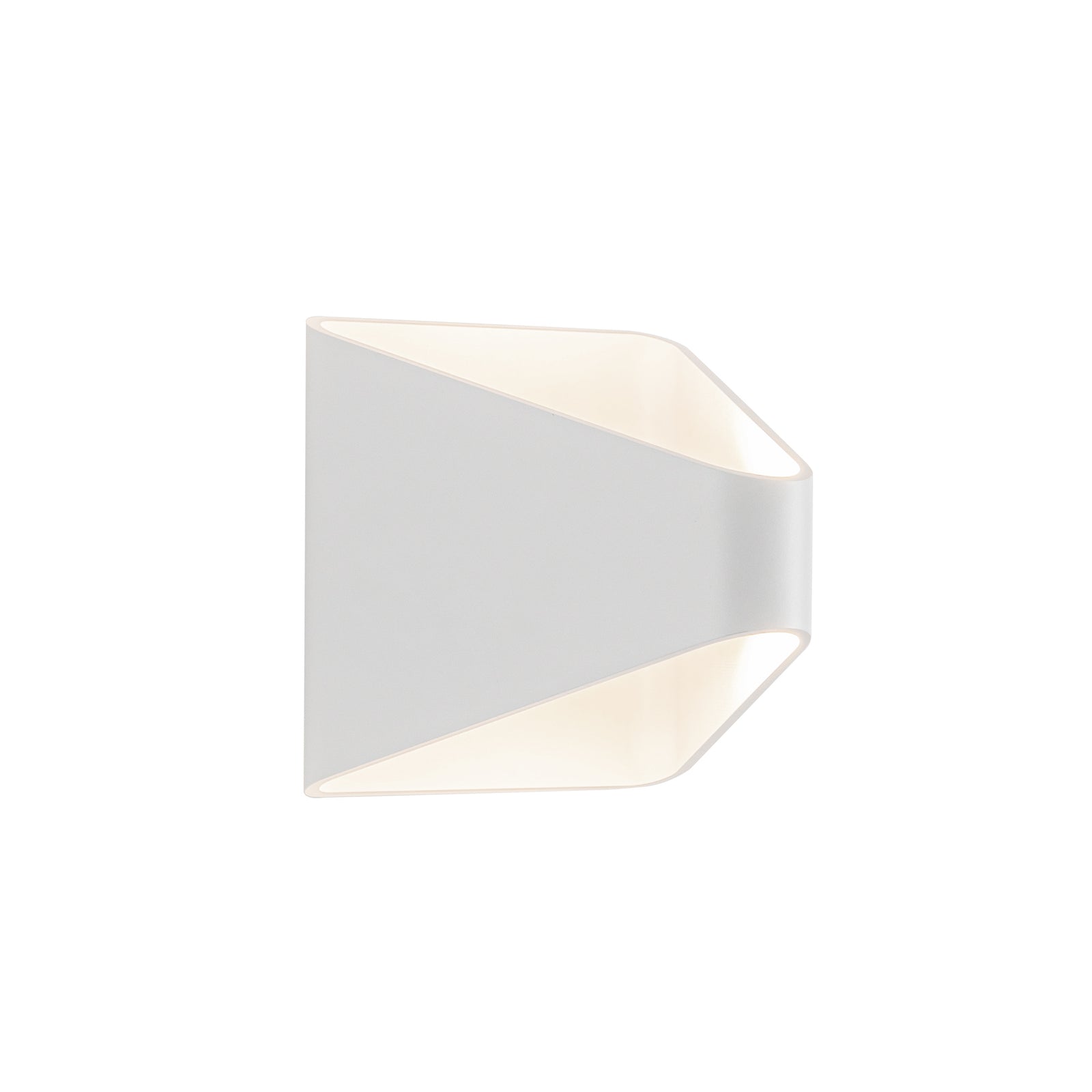 Ellis 6-in White LED Exterior Wall Sconce