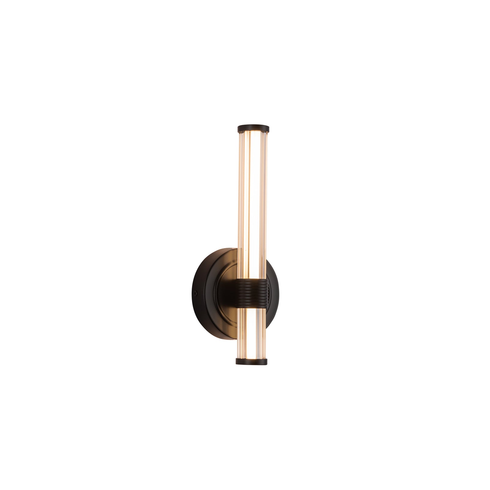 Elsie 12-in Matte Black LED Wall/Vanity Light