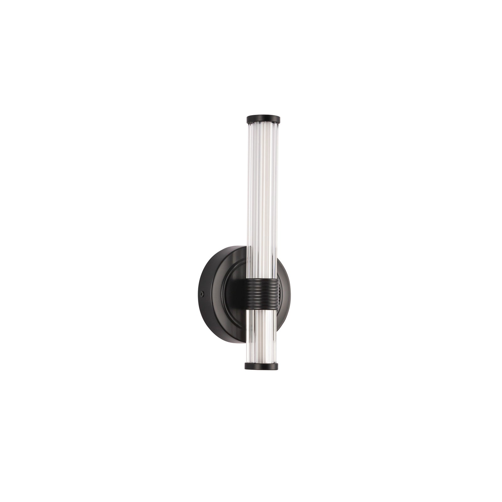 Elsie 12-in Matte Black LED Wall/Vanity Light