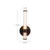 Elsie 12-in Brushed Gold LED Wall/Vanity Light