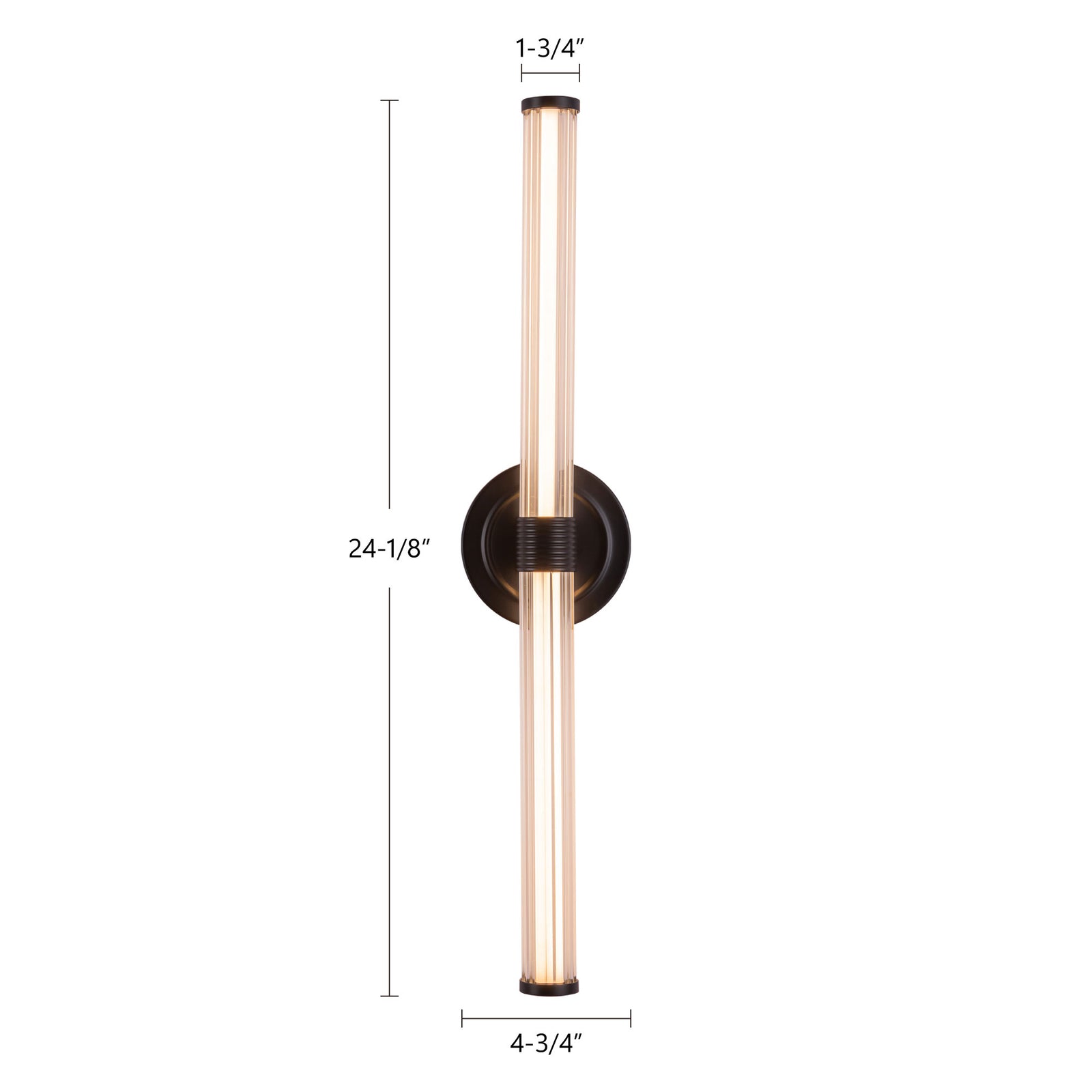 Elsie 24-in Brushed Gold LED Wall/Vanity Light