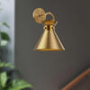 Emerson 9-in Aged Gold 1 Light Wall/Vanity