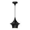Emiko 9-in Matte Black 1 Light Pendant