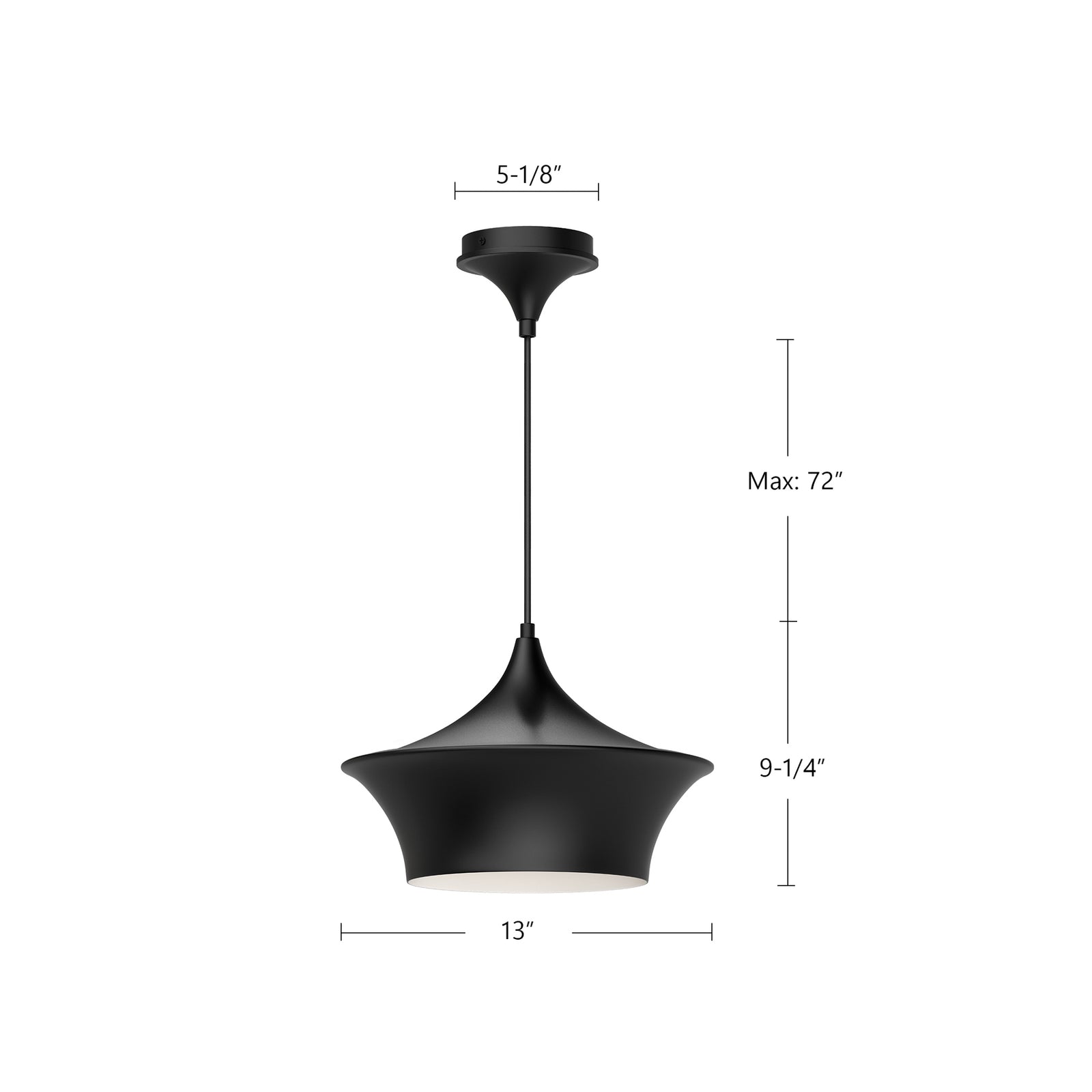 Emiko 12-in Brushed Gold 1 Light Pendant