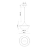 Emiko 12-in Brushed Gold 1 Light Pendant