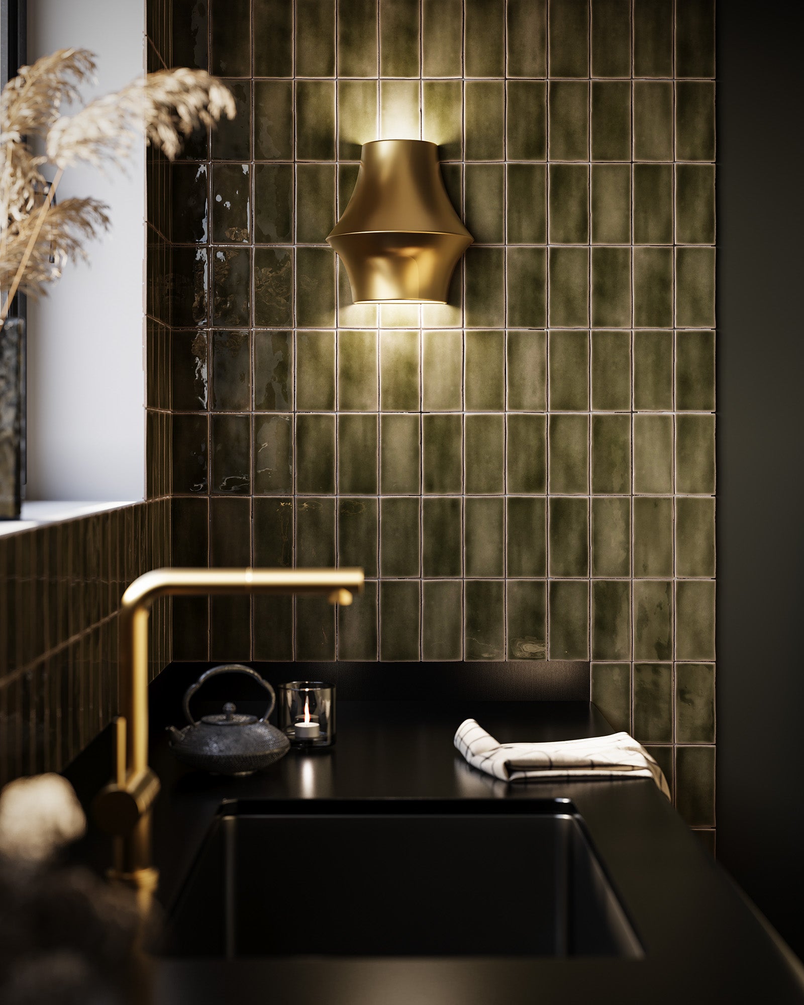 Emiko 10-in Brushed Gold 1 Light Wall/Vanity