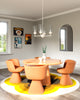 Emil 25-in White/White Oak 4 Lights Chandeliers