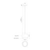 Enkel 10-in Smoked/Brushed Nickel LED Pendant