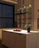 Enzo 60-in Black LED Linear Pendant