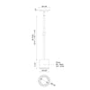Nordic 3-in (3-in Dia.) White LED Exterior Pendant