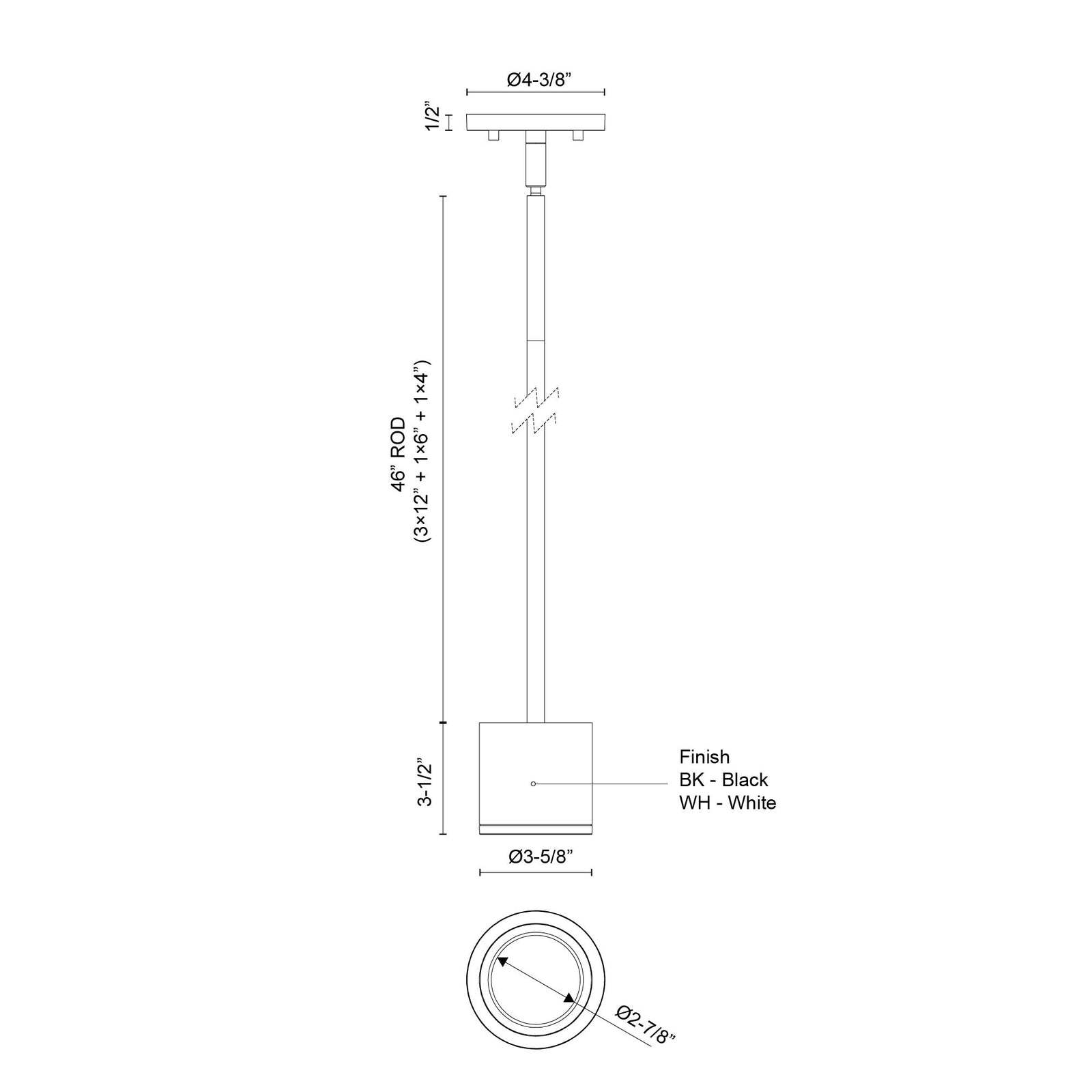 Nordic 3-in (3-in Dia.) White LED Exterior Pendant