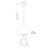 Nordic 6-in (5-in Dia.) Black LED Exterior Pendant