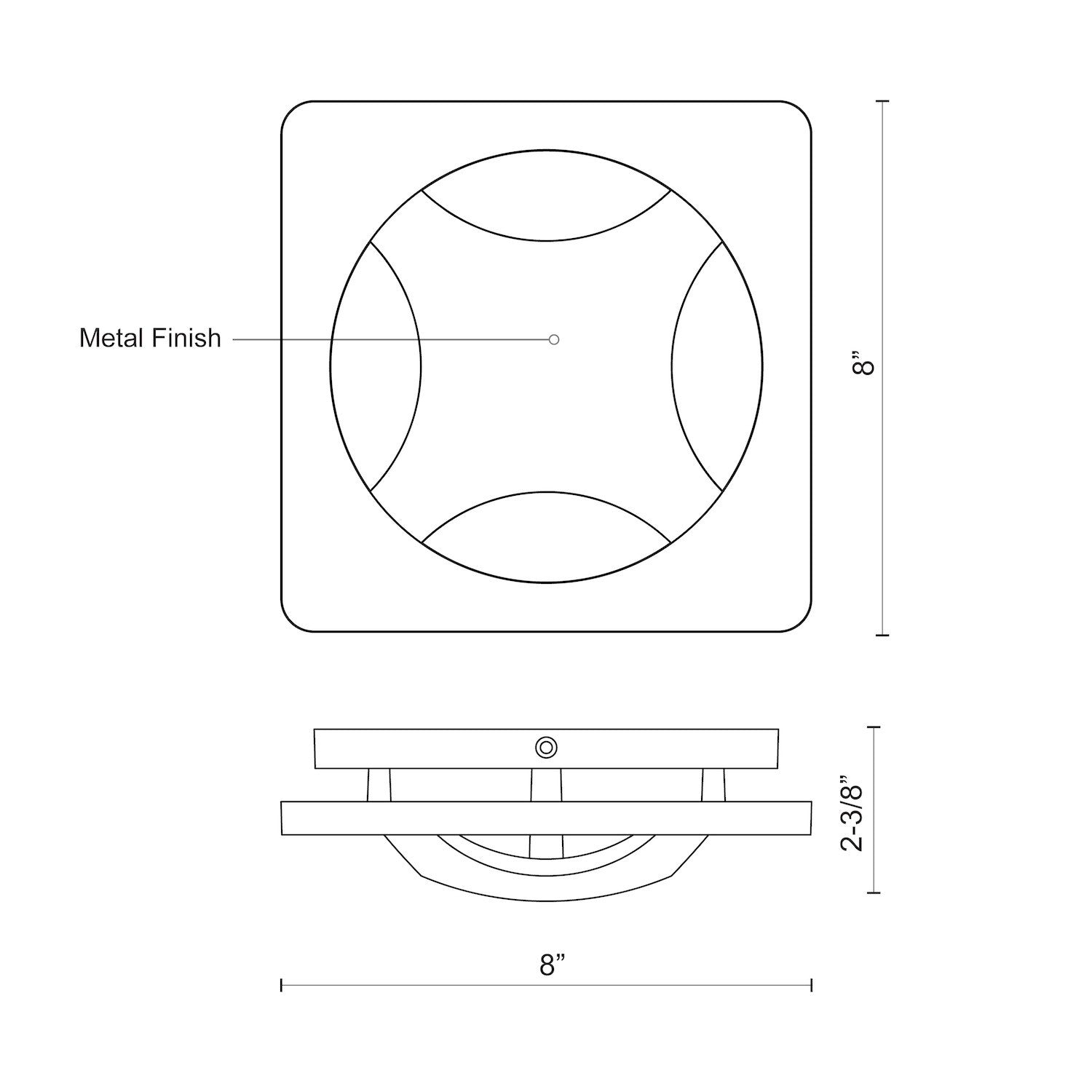 Etna 8-in Gray LED Exterior Wall Sconce