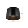Etta 13-in Pearl White LED Flush Mount