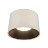 Etta 19-in Pearl White LED Flush Mount