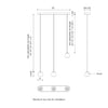 Europa 25-in White LED Multi Pendant