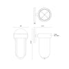 Davy 11-in Black LED Exterior Wall Sconce