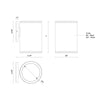 Nordic 7-in (5-in Dia.) Black LED Exterior Wall