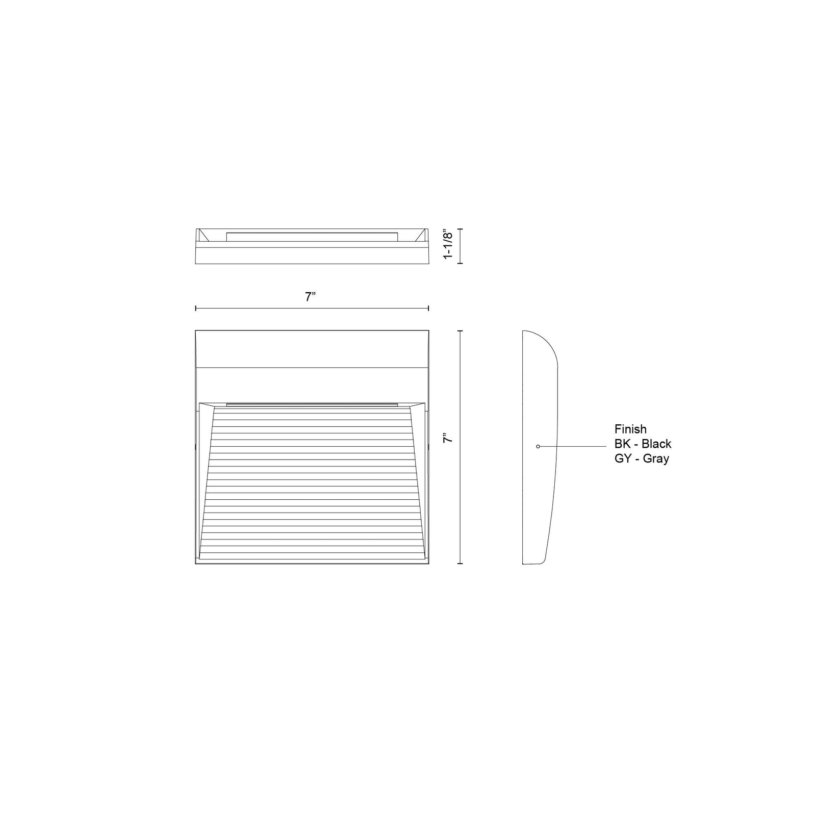 Casa 7-in Grey LED Exterior Wall Sconce