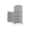 Lund 7-in Gray LED Exterior Wall Sconce