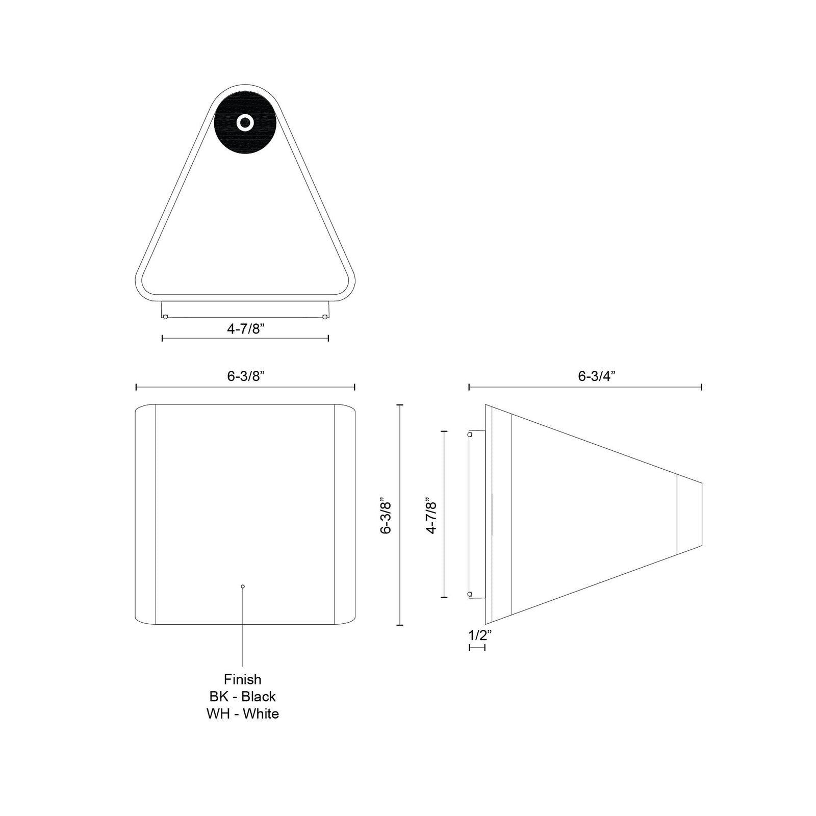 Ellis 6-in White LED Exterior Wall Sconce