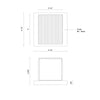 Mavis 4-in Black LED Exterior Wall Sconce