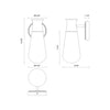 Marcel 5-in Clear Bubble Glass/Textured Black 1 Light Exterior Wall Sconce