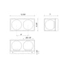 Amelia 13-in Black 2 Lights Exterior Wall Sconce
