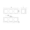 Amelia 19-in Black 3 Lights Exterior Wall Sconce