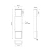 Vail 32-in Black LED Exterior Wall Sconce