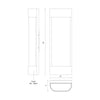 Moondew 18-in Black LED Exterior Wall Sconce