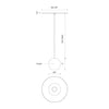 Exo 2-in Chrome LED Pendant