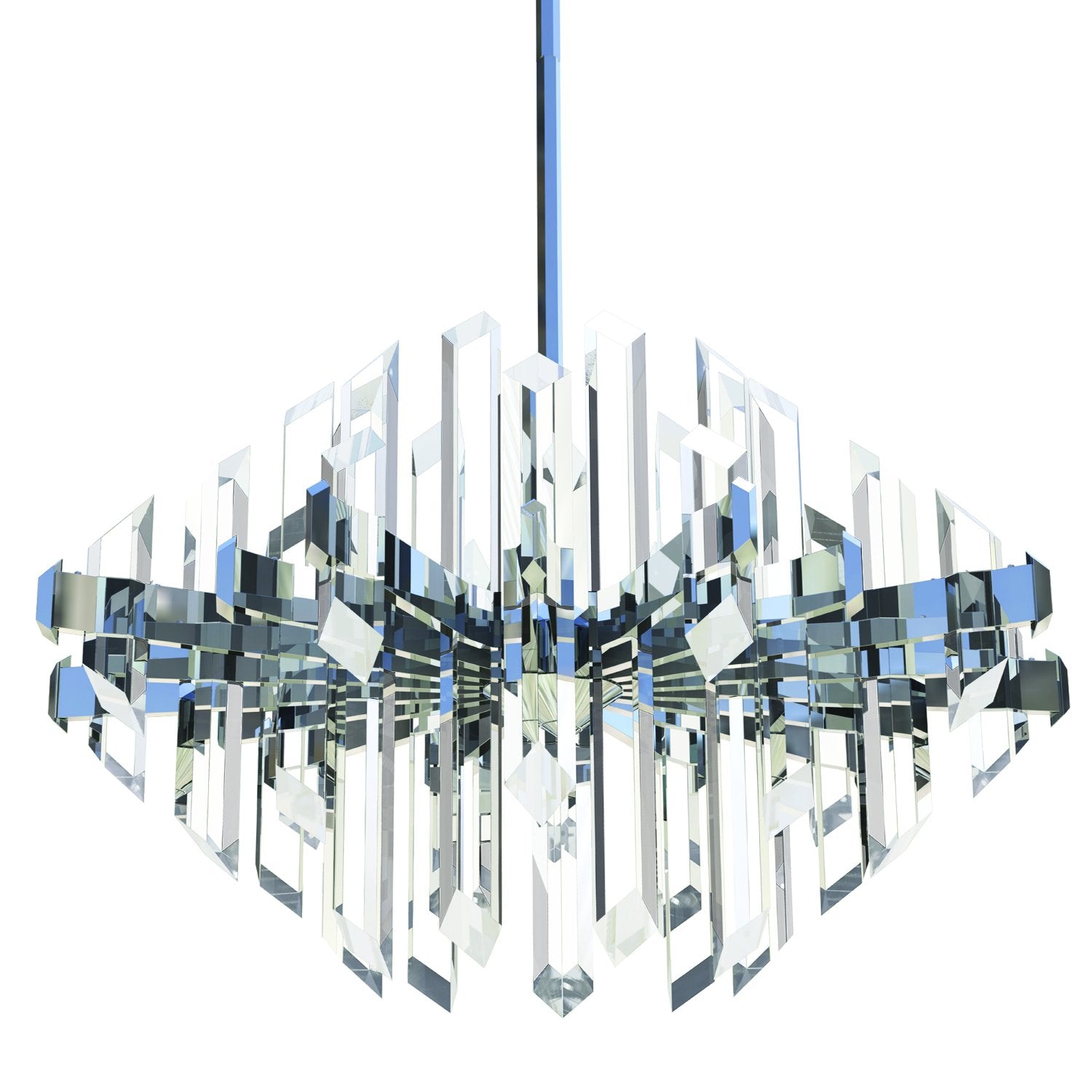 Facets 24" Chandelier - Polished Chrome