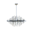 Facets 45" Oval Chandelier - Polished Chrome