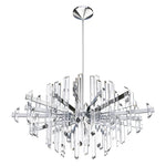 Facets 45" Round Chandelier - Polished Chrome