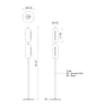 Hilo 63-in Brushed Gold LED Floor Lamp