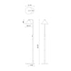 Remy 58-in White 1 Light Floor Lamp