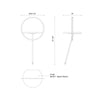 Maya 18-in Black/Walnut LED Floor Lamp