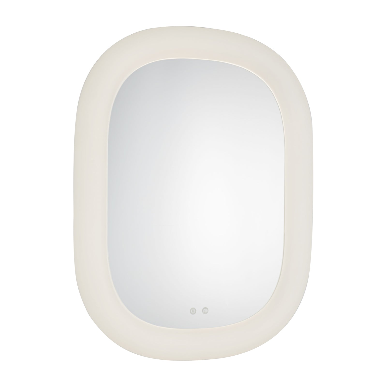 Float 37-in White LED Vanity Mirror