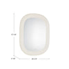 Float 37-in White LED Vanity Mirror