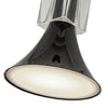 Floe 8-in Glossy Black/Clear Crystal LED Pendant