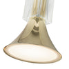 Floe 8-in Metallic Brass/Clear Crystal LED Pendant