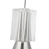 Floe 8-in Polished Nickel/Clear Crystal LED Pendant