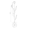 Flora 11-in Natural Brass LED Pendant