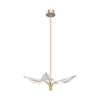 Flora 31-in Natural Brass LED Pendant