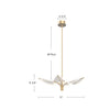 Flora 31-in Natural Brass LED Pendant