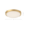 Floyd 11-in Brushed Gold LED Flush Mount