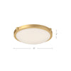 Floyd 13-in Brushed Gold LED Flush Mount